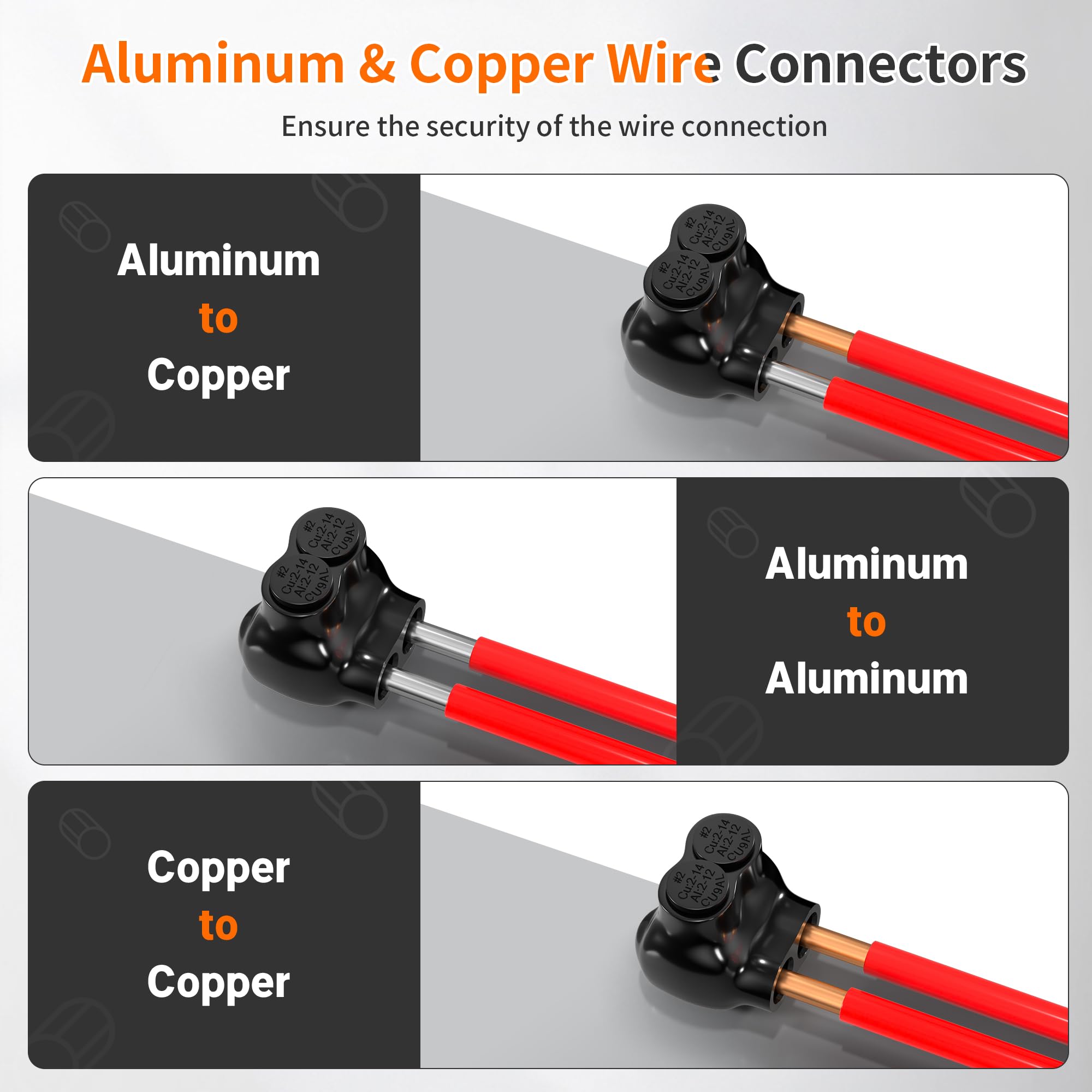 Snapklik.com : Joinfworld 2 Port Insulated Multi Tap Connector 2-14AWG
