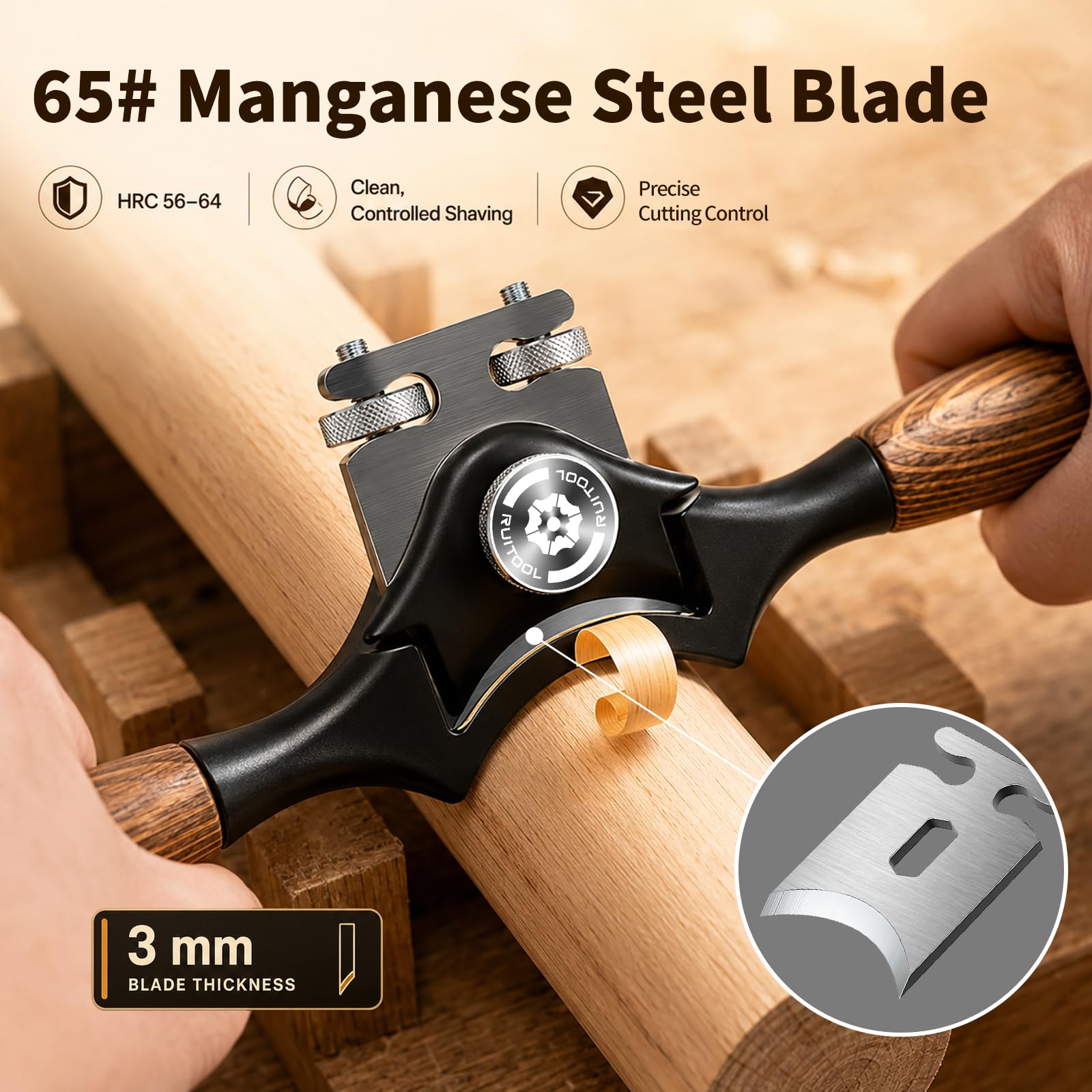 RUITOOL Spokeshave - Shape Round Wood -3 RUITOOL Spokeshave - Shape Round Wood -3