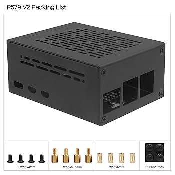 Raspberry pi 5 8GB, Geekworm 電源、X1001 他 Geekworm X1001 PCIe to M.2 Key-M NVMe SSD PIP TOP for