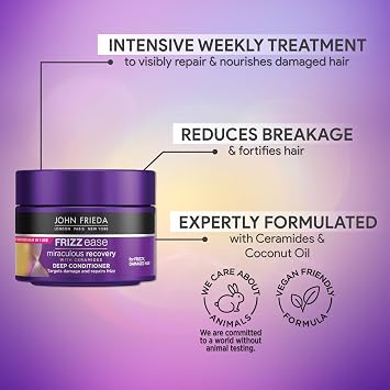 John Frieda Frizz Ease Miraculous Recovery Mucizevi Onarım Saç Bakım Maskesi 250 ml