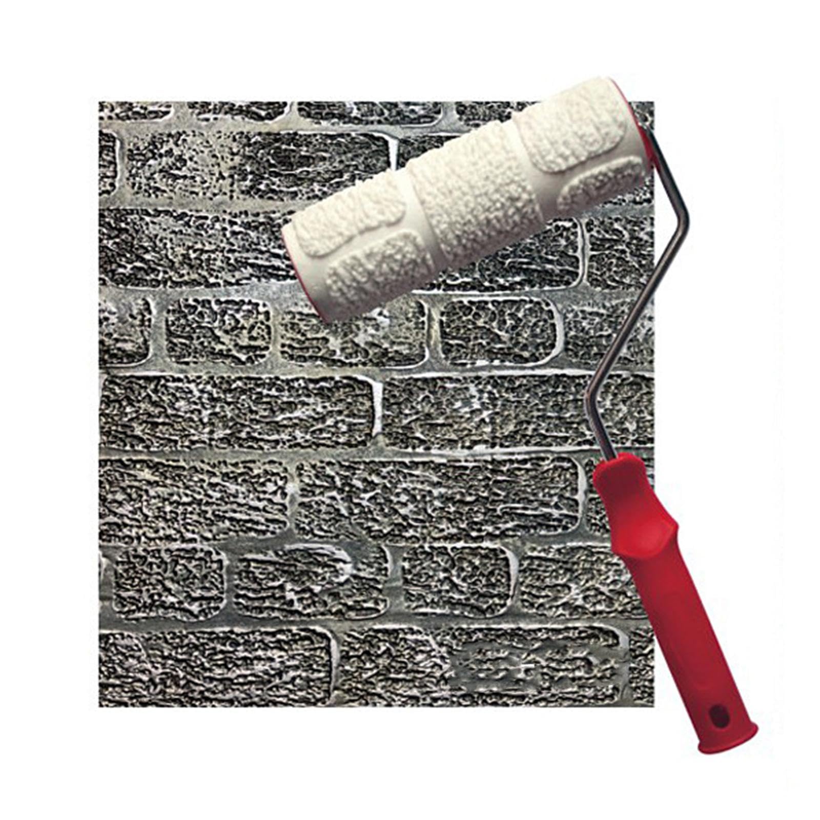 Rodillo de Pintura con Diseño, de Goma Texturizada, para Pintura Artística de Paredes, Herramienta Multifuncional para Decoración, Apto para Personali, Estilo B