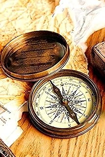 THORINSTRUMENTS (with device) Nautical Antique Brass West London Pocket Compass