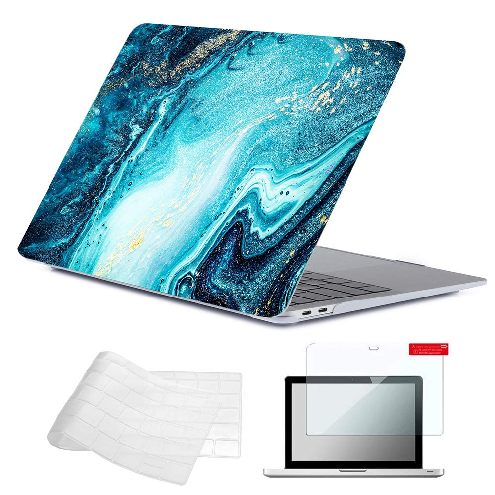 Se7enline Compatible with 13.6 MacBook Air Case M2 M3/M4 2022-2025 for Mac Air 13.6-inch A2681/A3113/A3240 Laptop Hard Shell Case with Keyboard Protective Cover & Trackpad Protector, Colorful Floret — view 53