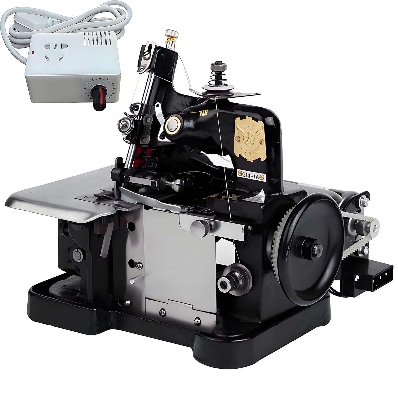 Serger Overlocker Sewing Machine 250W,Overlock Sewing Machine Foot Black