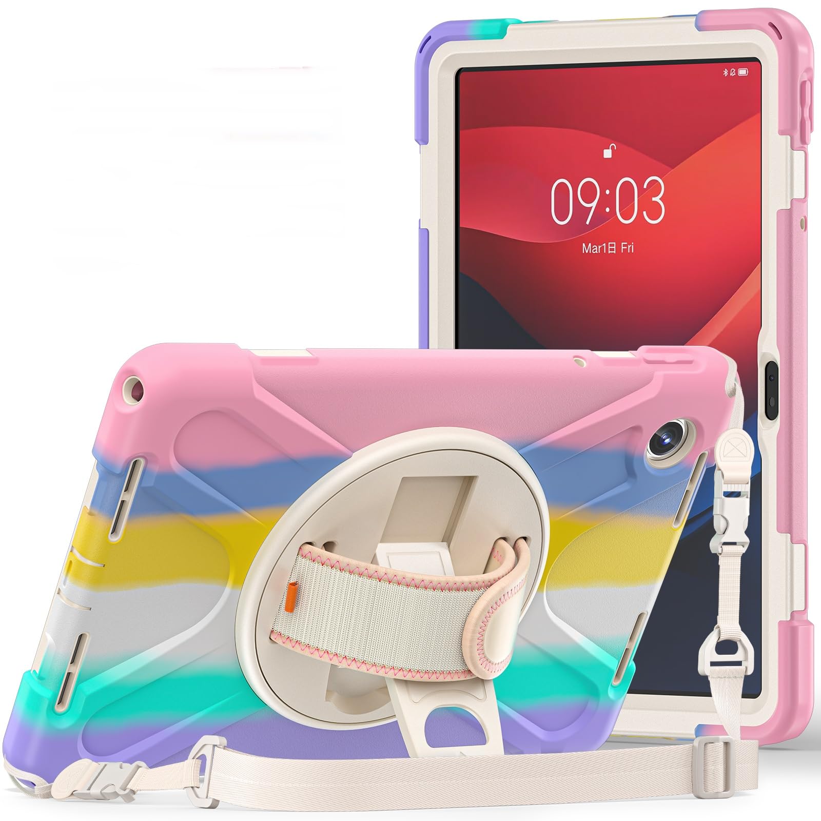 See full amazon price history chart for ProElite Cover for Lenovo Tab M11 11 inch Cover Case, Rugged 3 Layer Armor case Cover for Lenovo Tab M11 11 inch with Hand Grip & Rotating Kickstand with Shoulder Strap, Rainbow Pink ProElite Cover for Lenovo Tab M11 11 inch Cover Case, Rugged 3 Layer Armor case Cover for Lenovo Tab M11 11 inch with Hand Grip & Rotating Kickstand with Shoulder Strap, Rainbow Pink (B0CZNVTFPH) Amazon Price History, Amazon Price Tracker