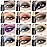 evpct 12Pcs Capsule Cream Eye Shadow Brightener Sticks Set for Eyes, Pearl White Smokey Black Gray Khaki Royal Blue Violet Purple Silver Shimmer Matte Pencil Eye shadow Applicator Stick Palette Makeup
