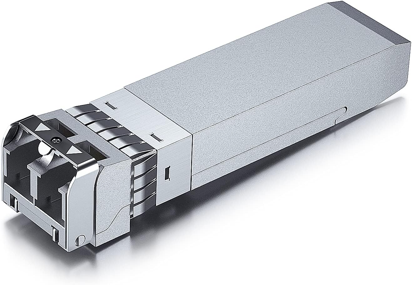 10Gtek 10GBase-SR SFP+ LC Transceiver, 10G 850nm MMF Multimode SFP Module, up to 300 Meters, for Cisco SFP-10G-SR, Meraki MA-SFP-10GB-SR, Ubiquiti UniFi UF-MM-10G, Fortinet, Mikrotik, TP-Link and More