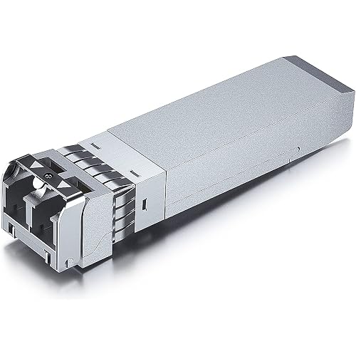 10Gtek 10GBase-SR SFP+ LC Transceiver, 10G 850nm MMF Multimode SFP Module, up to 300 Meters, for Cisco SFP-10G-SR, Meraki MA-SFP-10GB-SR, Ubiquiti UniFi UF-MM-10G, Fortinet, Mikrotik, TP-Link and More