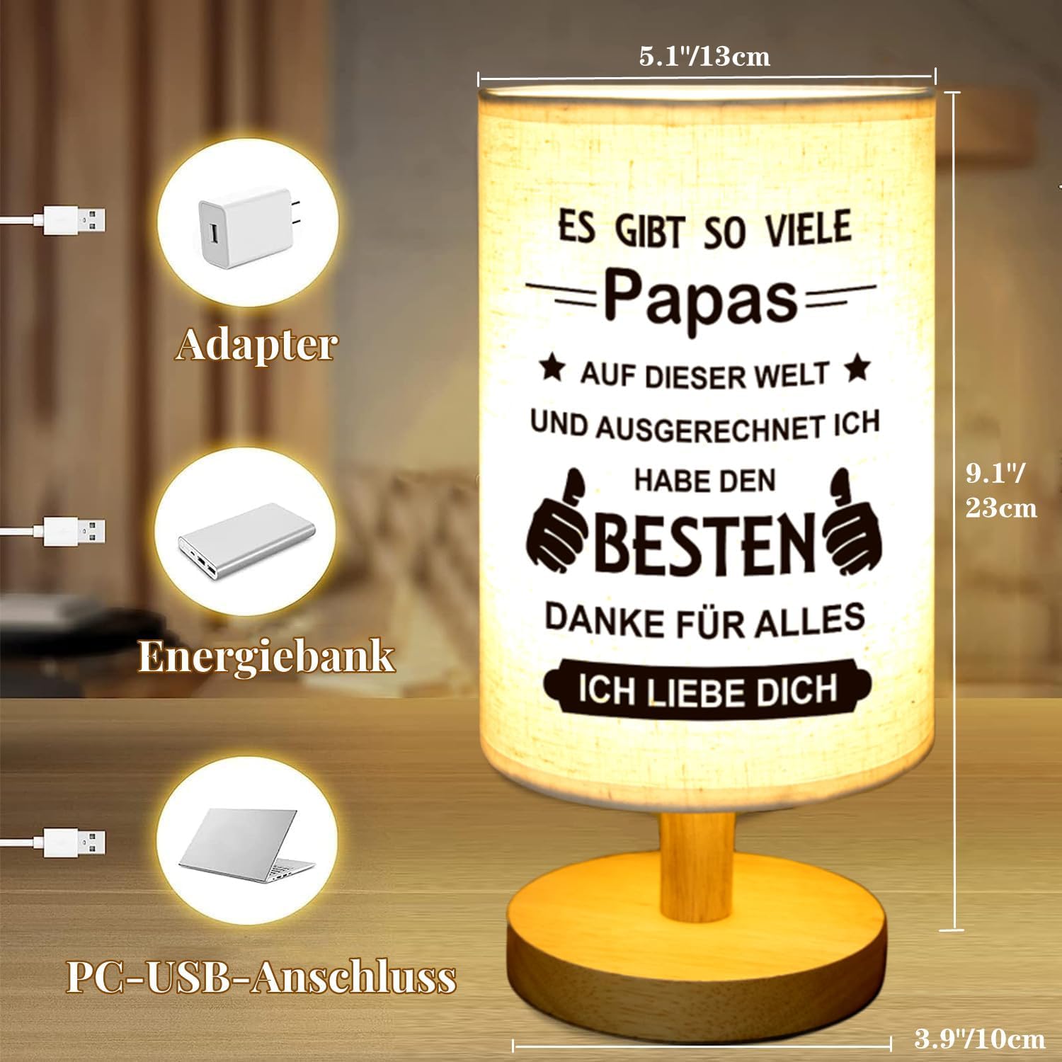 PRSTENLY Lámpa - Részlet nézet