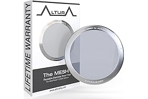 The Original Metal Coffee Filter for AeroPress, Reusable, Replaceable, Fits AeroPress Go...