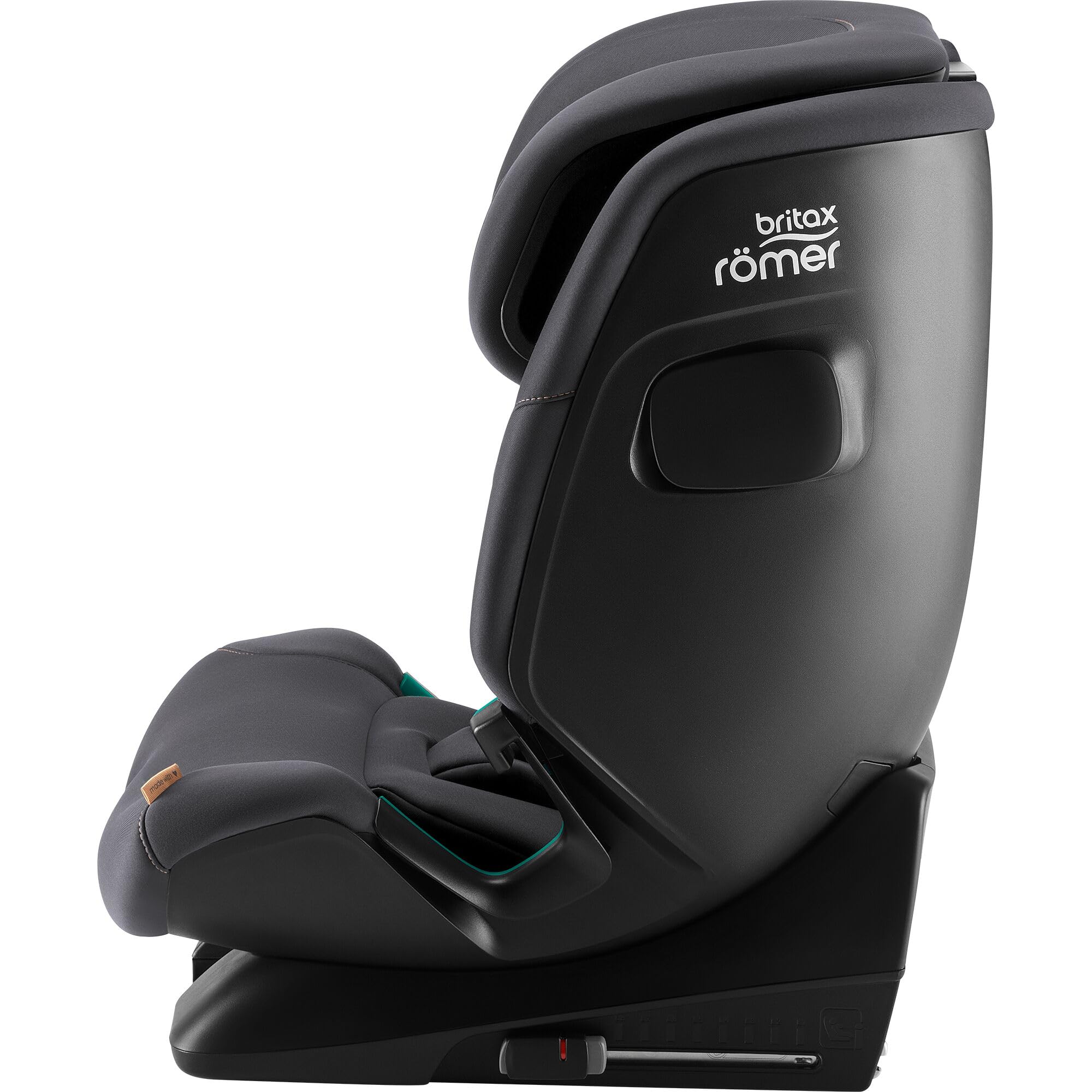BRITAX RÖMER Seggiolino ADVANSAFIX 2 Z-LINE, per bambini da 76 a 150 cm (i-Size) con e senza ISOFIX, da 15 mesi a 12 anni, Midnight Grey
