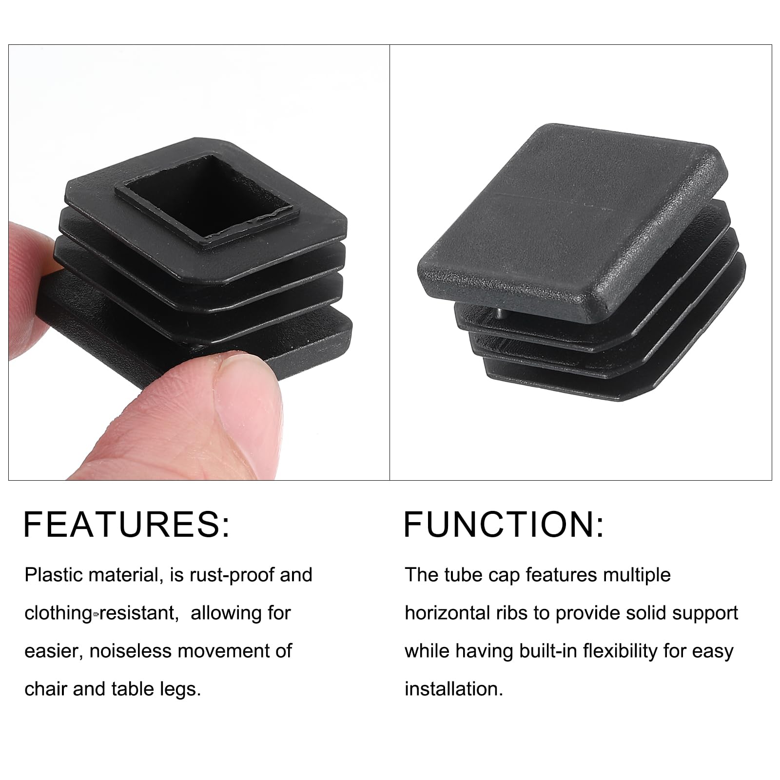 METALLIXITY Square Tube End Cap(25 x 25mm) 12Pcs - Image 4