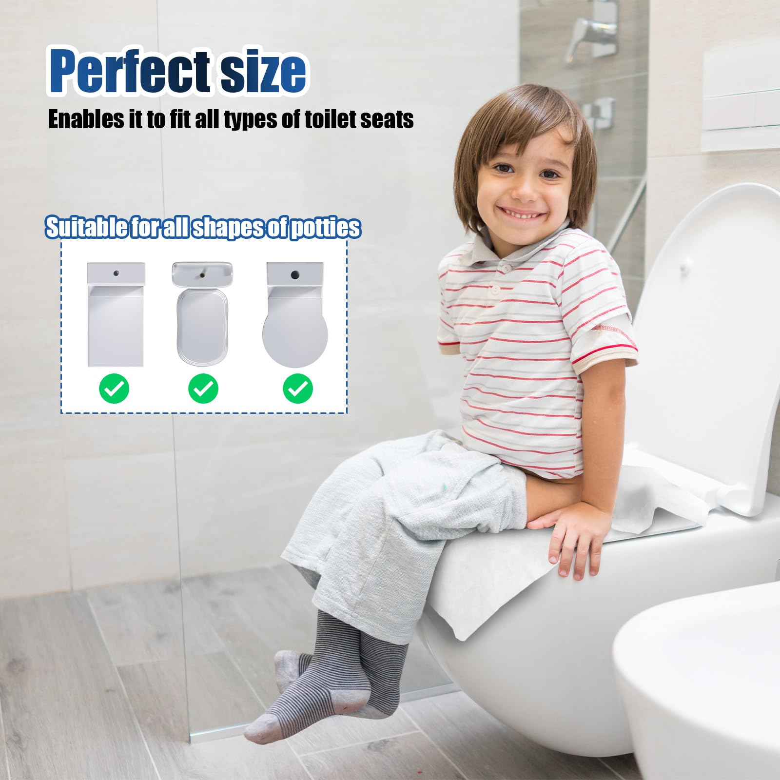 Copriwater usa e getta biodegradabili monouso 60 pezzi per WC viaggio