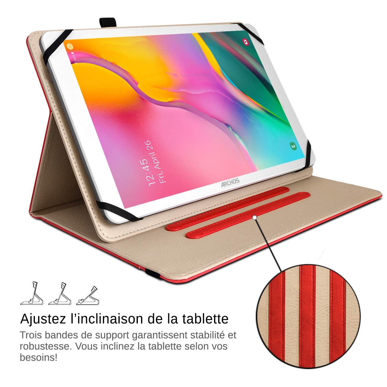 Custodia Universale Per Tablet Trust - Rosso - 19901