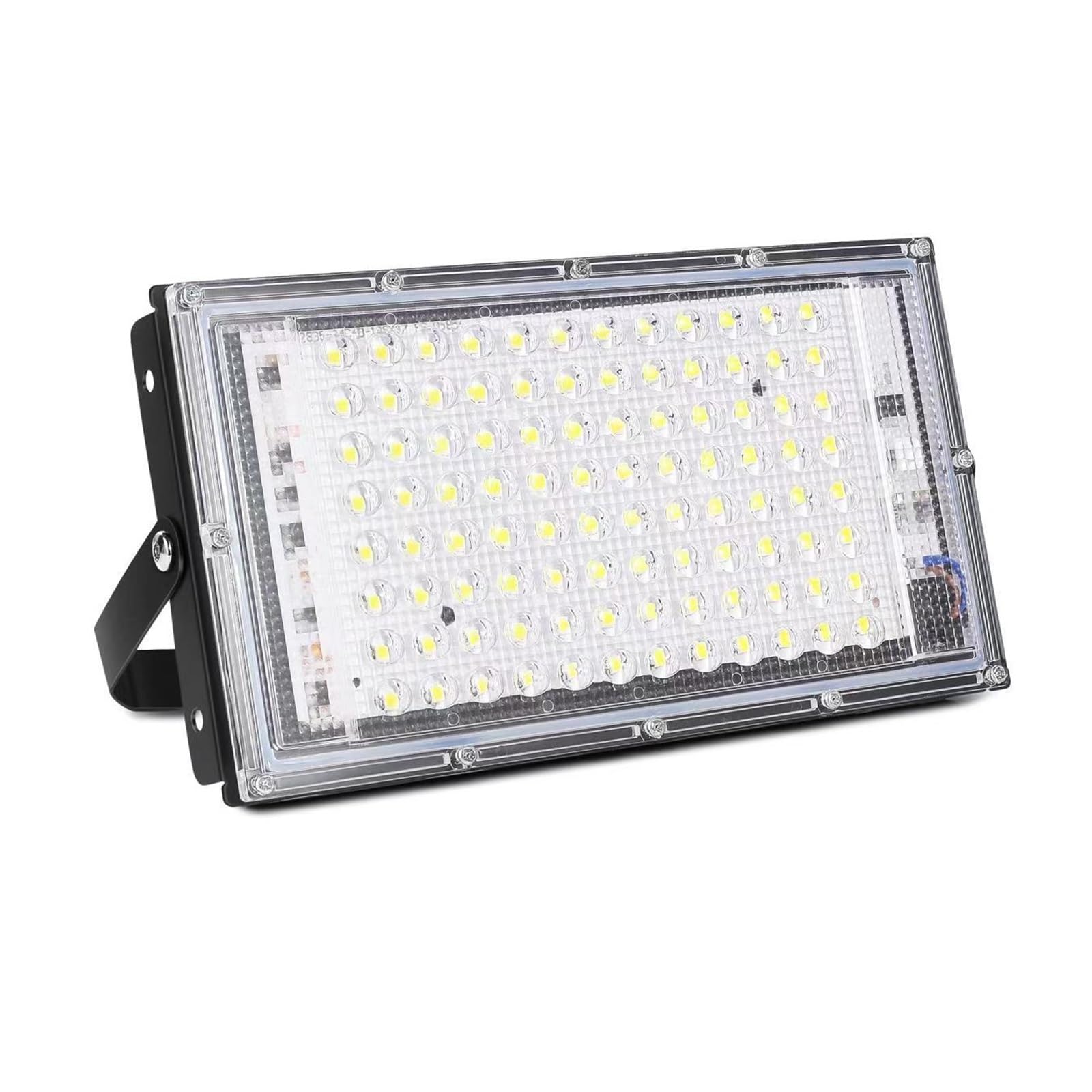 MKHJKIOII Flood Light 50w 100w 150w Led Exterior Lighting Outdoor Led Projector Reflector Lamp Spotlight Waterproof Street Lamp(100W,Warm Light)