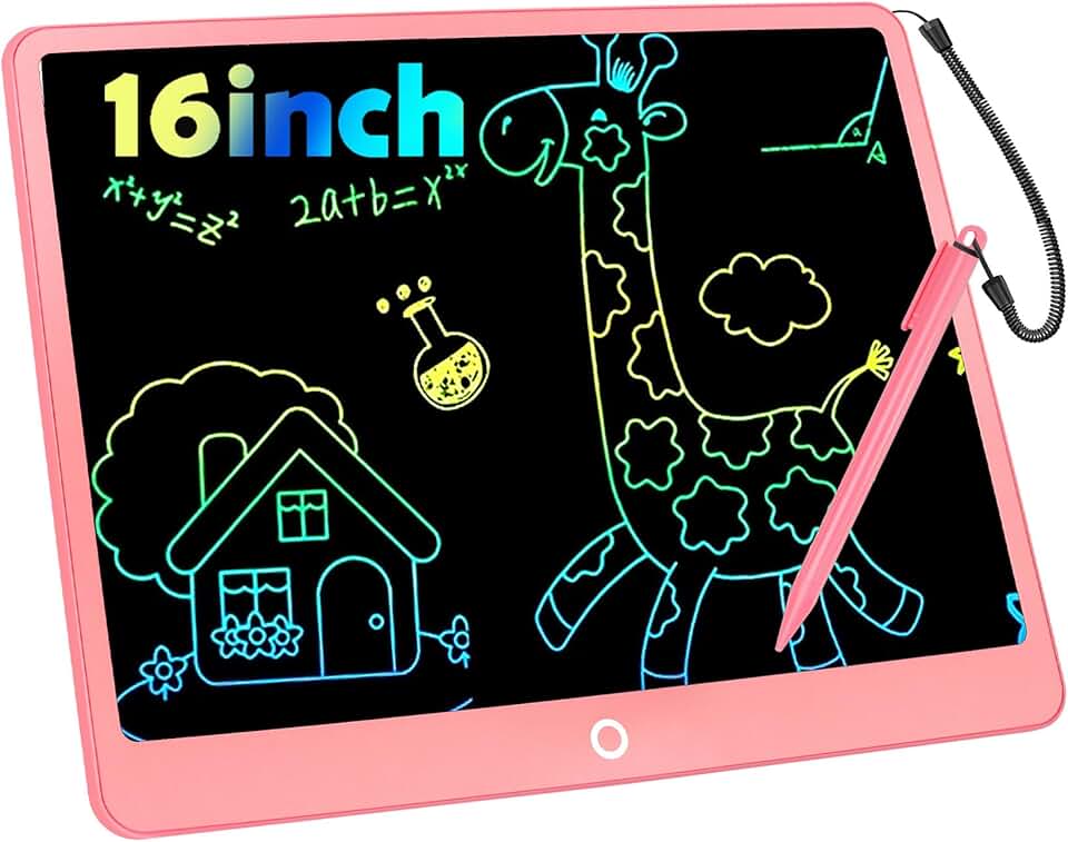 LCD Schreibtablett für Kinde 16 Zoll LCD Schreibtafel, Maltafel Kinder Elektronisch Spielzeug ab 3-8
