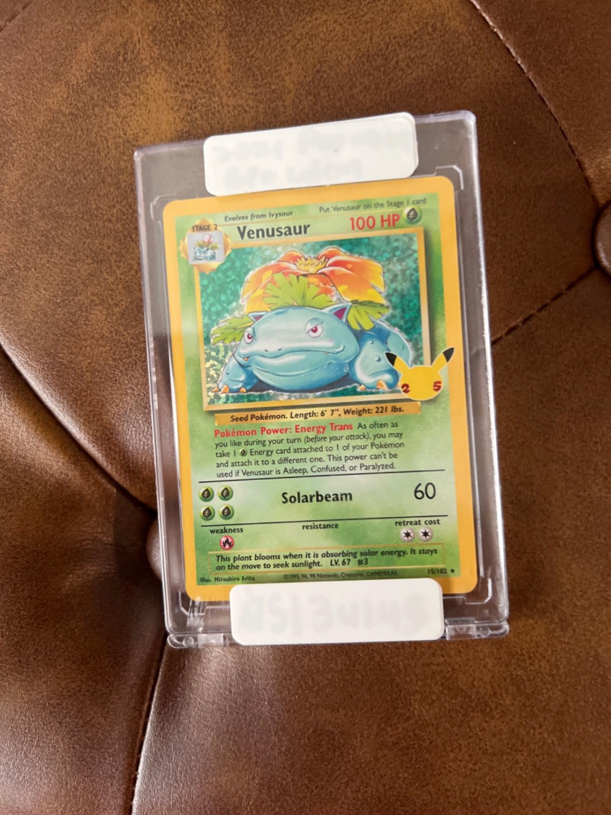 25th anniversary pokemon cards venusaur 15-102 Celebrations Extended Art | PSA Graded Guard Display Case, Magnetic Display Case, Screws Display Case Perfect for collectors and enthusiasts. Pokemon Celebrations Venusaur, 25th Anniversary