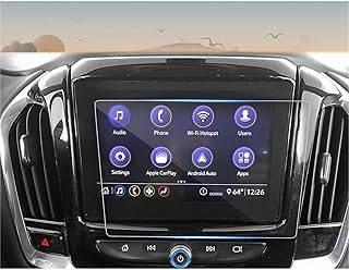 CDEFG Tempered Glass Screen Protector for 2018 2019 2020 2021 2022 2023 Chevrolet Traverse LT Cloth, LT Leather, RS, Premier and High Country 8" Touch Screen, Navigation Radio Infotainment Display Glass Protective Screen Film (8 Inch)