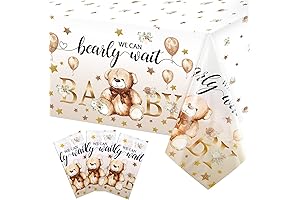 Capoda 3 Pcs We Can Bearly Wait Tablecloths