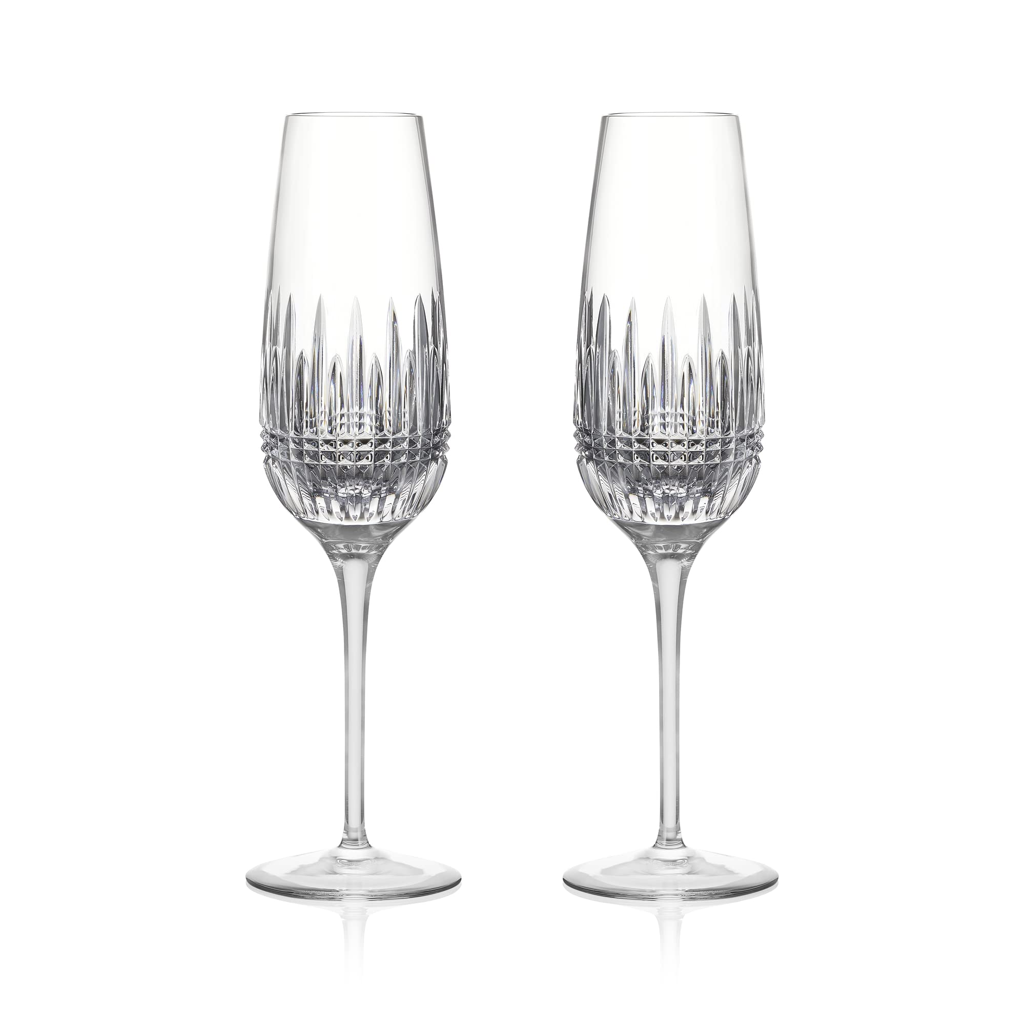Waterford Lismore Diamond Essence Flute Pair