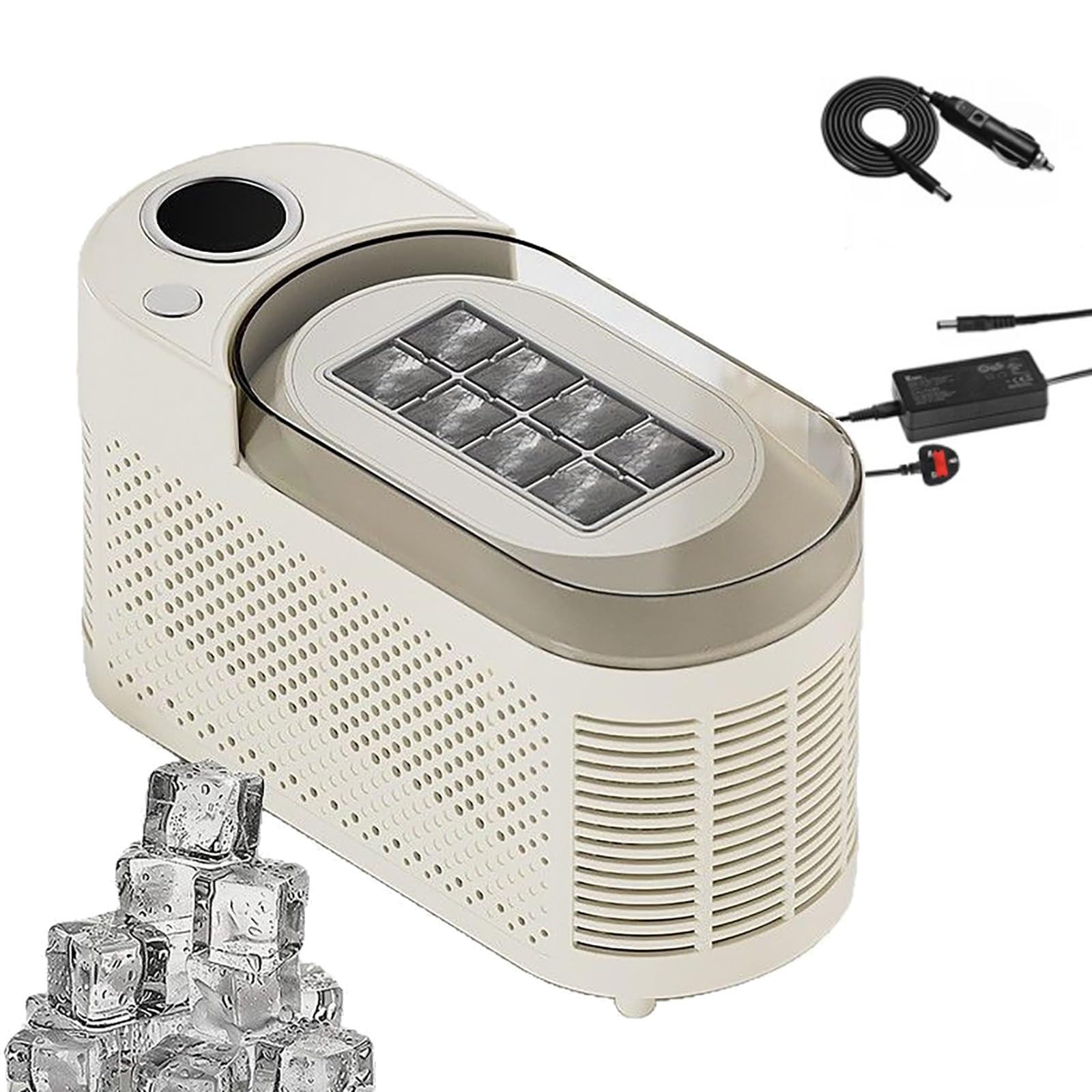 Machine à glaçons portable 12V contre la chaleur en camping et fête