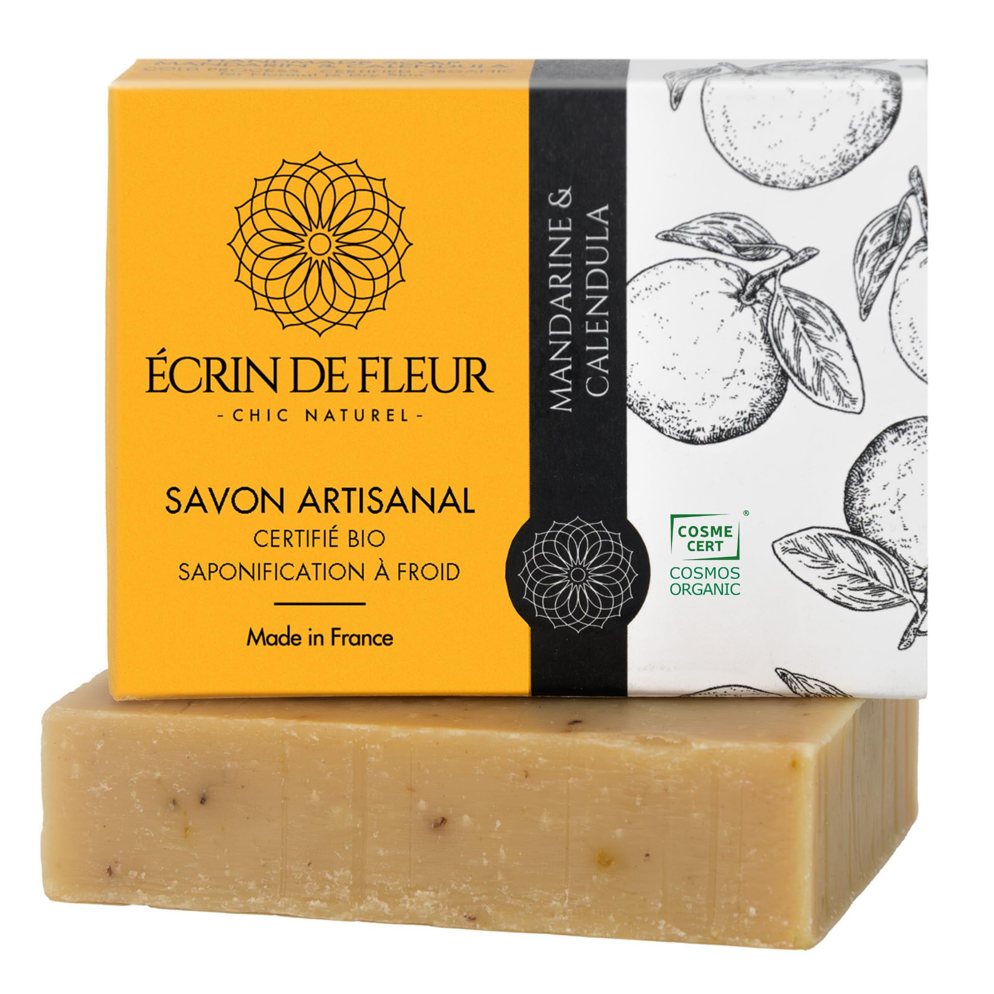 Écrin de Fleur – Jabón de Lavanda para Todo Tipo de Piel, Certificado COSMOS Organic y Nature et Progrès, Artesanal en Francia, Aceites Esenciales de Lavandín y Lavanda, 90g — view 13