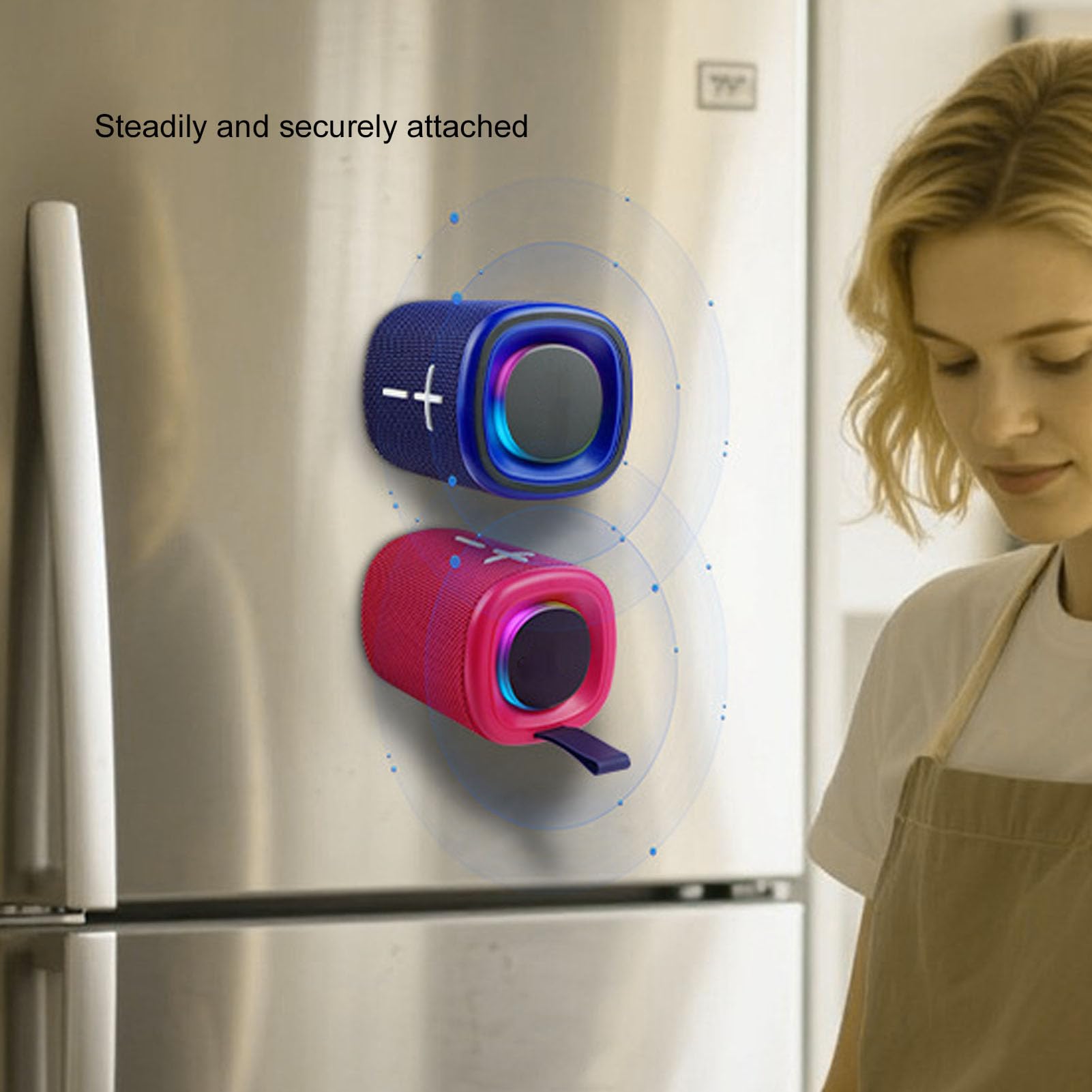 Annadue Casse Bluetooth 20W Stereo HIFI Separabili 2 in 1, Altoparlante Magnetico Scindibile per Feste All'aperto