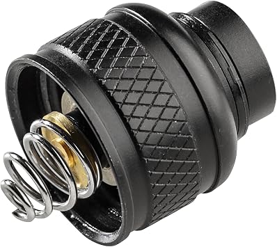 SureFire M6Xx Black Rear Cap, Stainless Steel, Flashlight Part