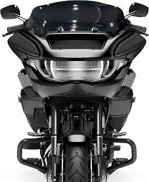 9 Wave Windshield Windscreen Air Deflector for Harley CVO Road Glide FLTRXSE 2023-up, CVO Road Glide ST FLTRXSTSE 2024-up, Road Glide FLTRX 2024-up Accessories (Dark Smoke)
