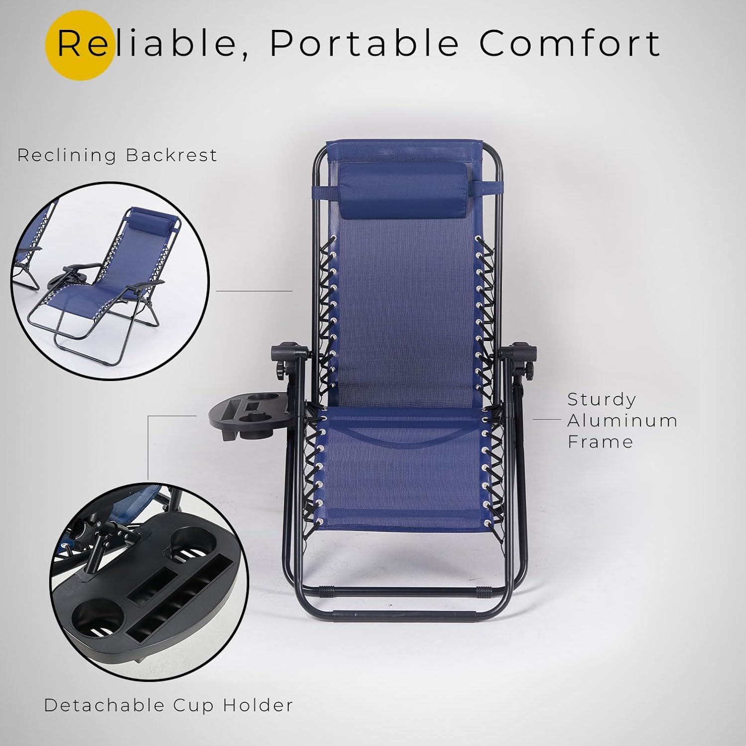 Casa Andrea Milano Outdoor Adjustable Zero Gravity curacao | Ubuy