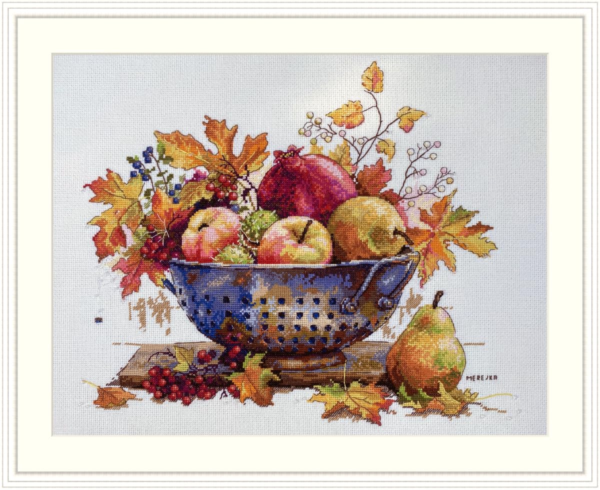 Merejka Ecru Counted Cross Stitch Kit September Dew