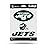 Rico Industries NFL New York Jets Die Cut Triple Spirit Sticker Sheet, One Size, 3-Piece