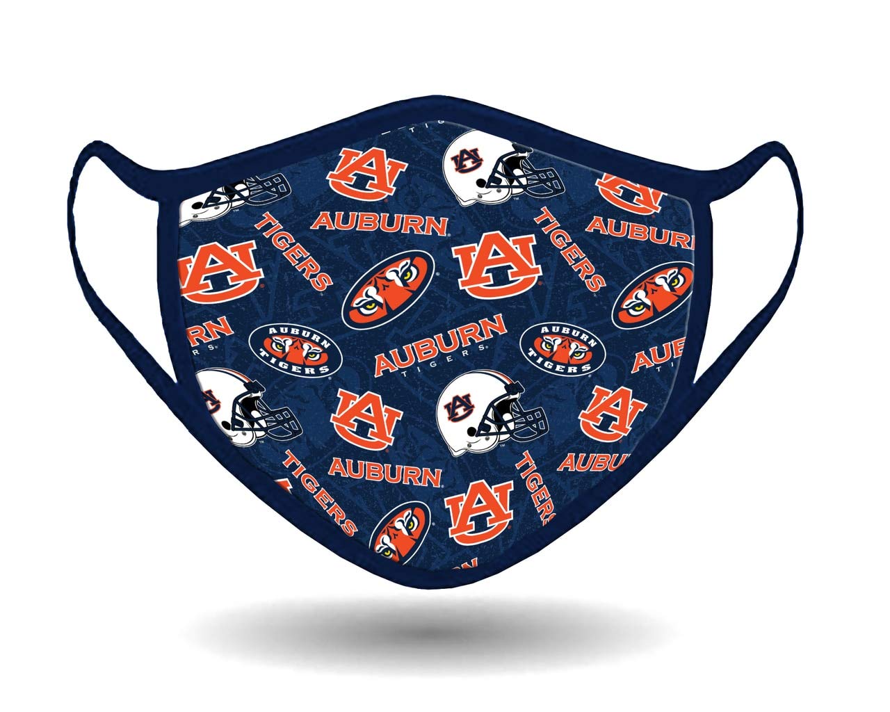 Fabrique Innovations NCAA Auburn Tigers, 100% Cotton, Double Layer, Washable & Reusable, Non-Medical Face Mask
