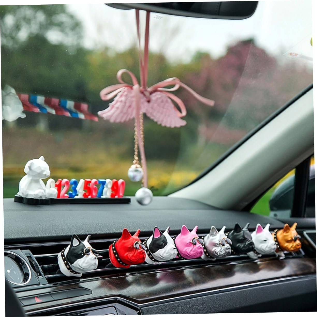 Mobestech Diffusore Di Fragranza A Forma Di Clip Per Profumo Decorativo Per Auto 2 Pezzi Per Conducenti