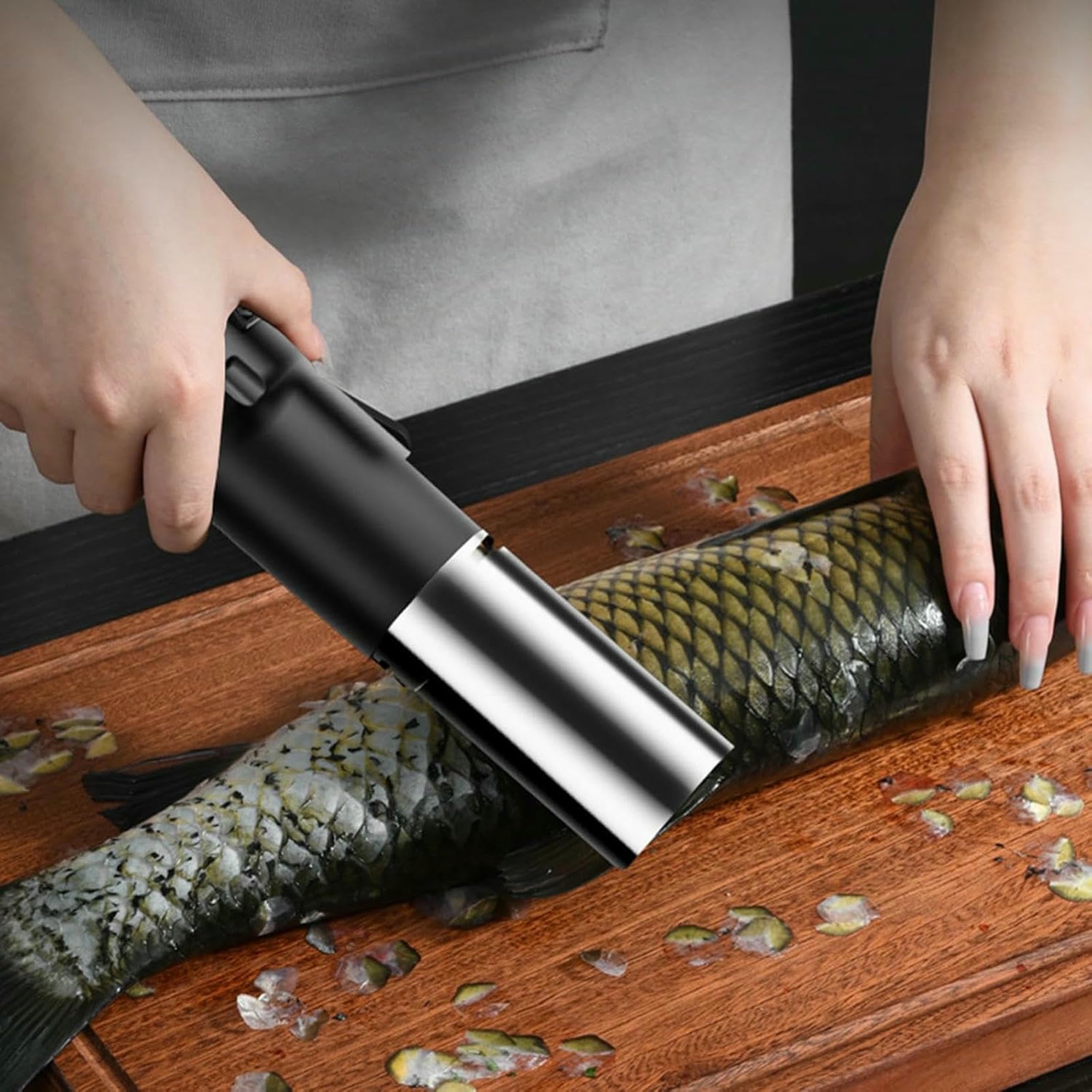 Remover di Pesce Senza Disordine Tamburo Elettrico Scale per Pesce Scaler Scaricatore di Scala Ricaricabile per Cuochi E Cuochi per La Casa Strumenti di Pulizia dei Pesci per Raschiare