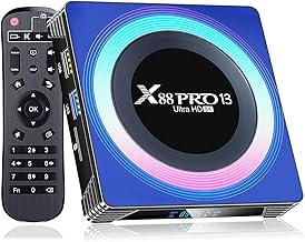 BL Android TV Box 13.0 2GB RAM 16GB ROM, X88 PRO 13 Android TV Boxes 4K 6K 8K WiFi 6 with RK3528 Quad-Core, Android Box 2.4G/5G WiFi Bluetooth 5.0 USB 3.0 TV Box Android