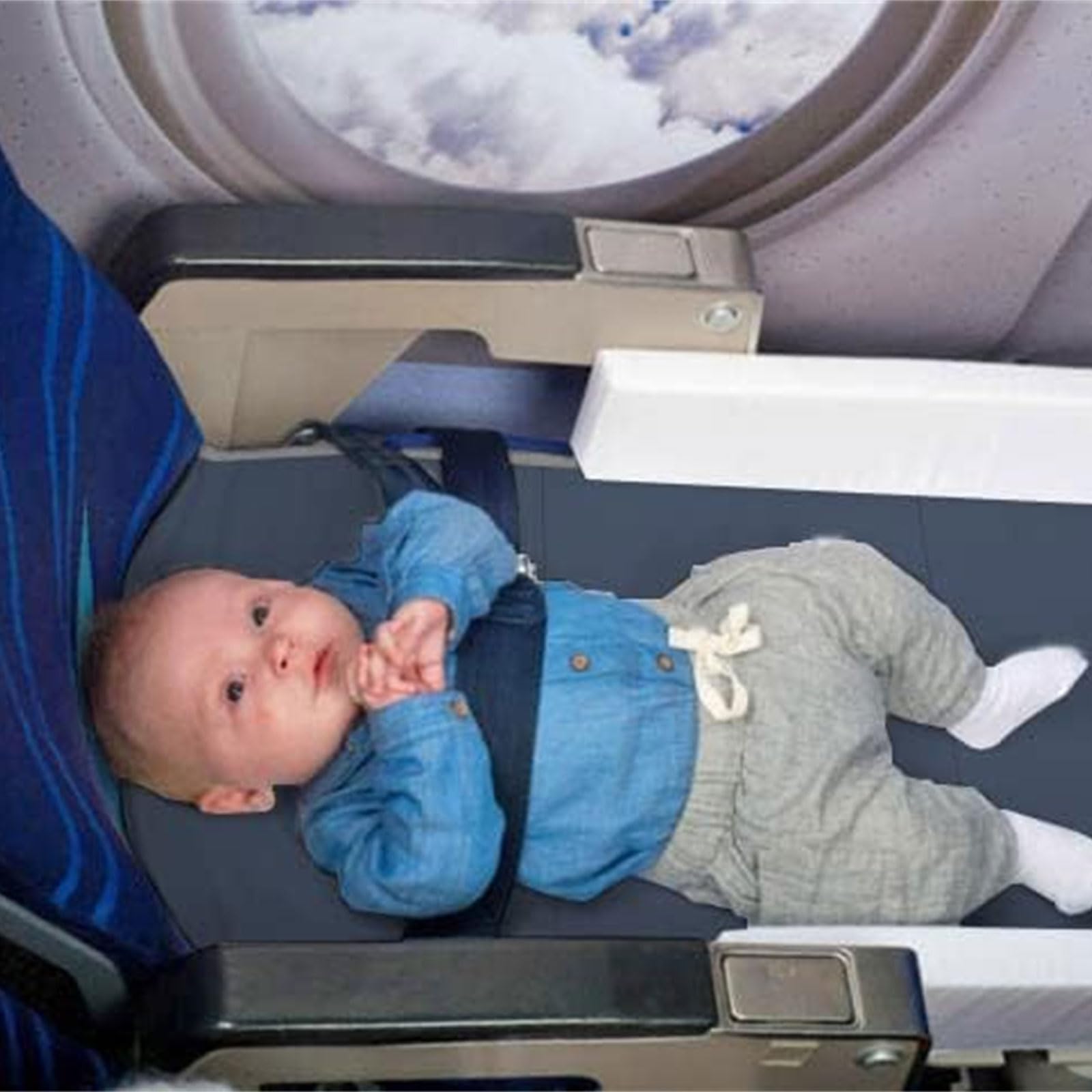 Estensore Per Seggiolino Aereo Per Bambini – Letto Da Viaggio Portatile Con Coperta, Poggiapiedi Per Aereo