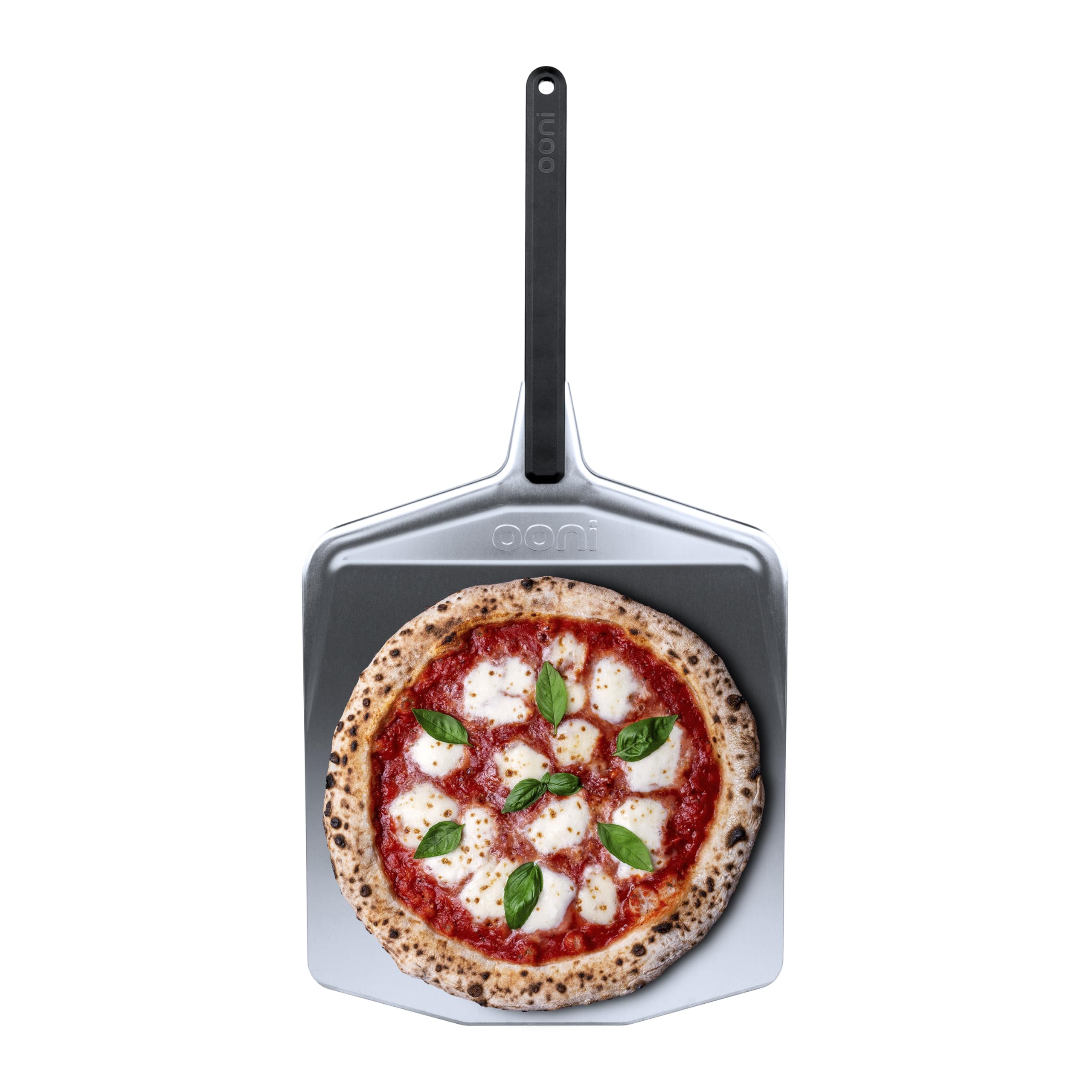 Ooni Pelle à pizza de 35,6 cm – Pelle à pizza en aluminium super lisse à long manche – Accessoires de four à pizza d'extérieur légers