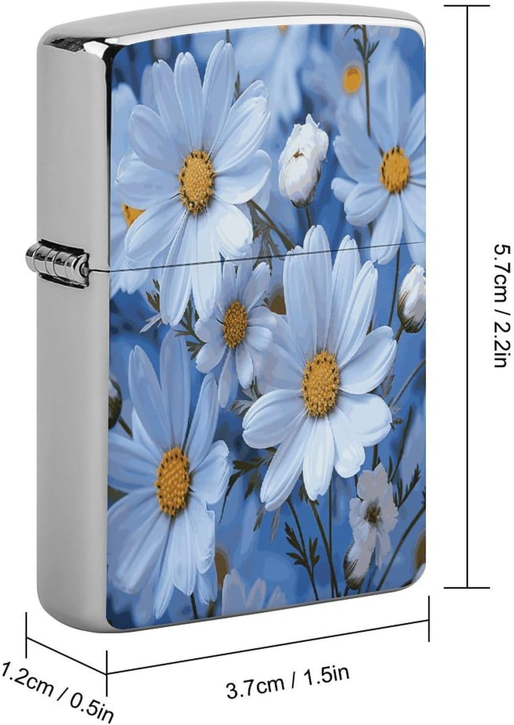 Daisy Blue Lighter Case Cover Holder Lighter Sleeve