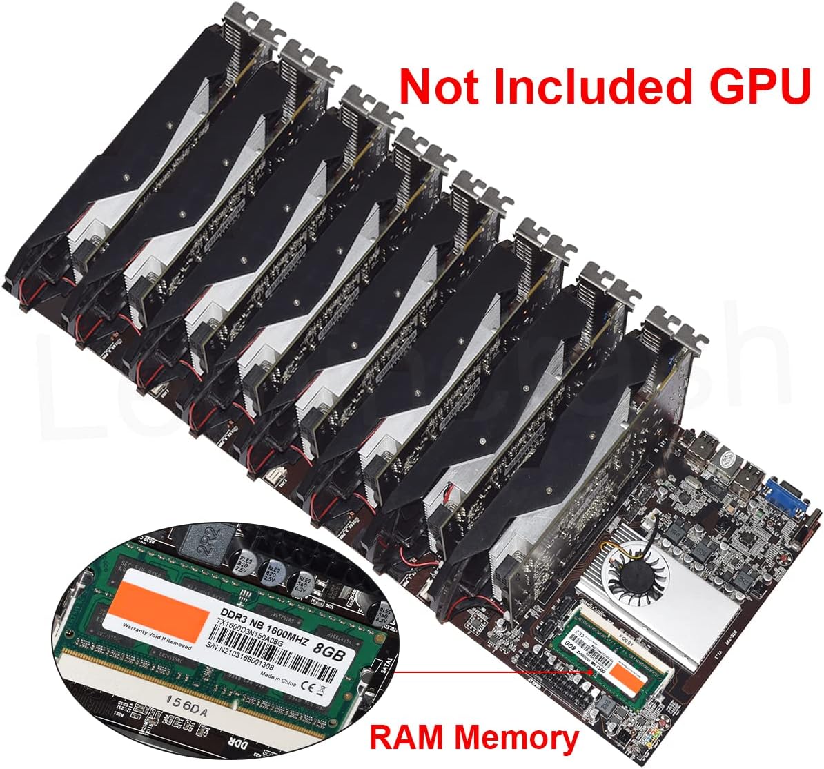 Eth Bitcoin Lga 775 Mining BTC-D37 Mining Motherboard With 8GB RAM, 128GB  SSD Botswana Ubuy