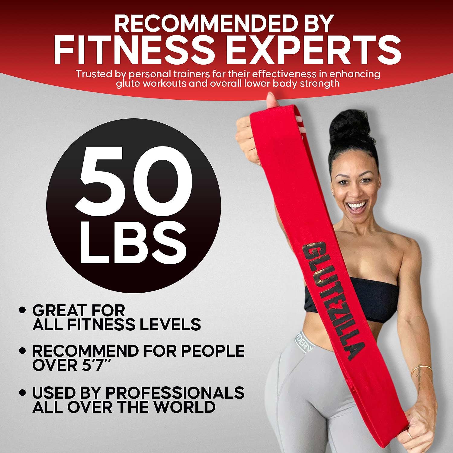 The X Bands Bande per glutei, fasce elastiche per allenamento e resistenza, per donne e uomini, lunghe fasce di resistenza per fitness e stretching, extra resistenti, per allenamento