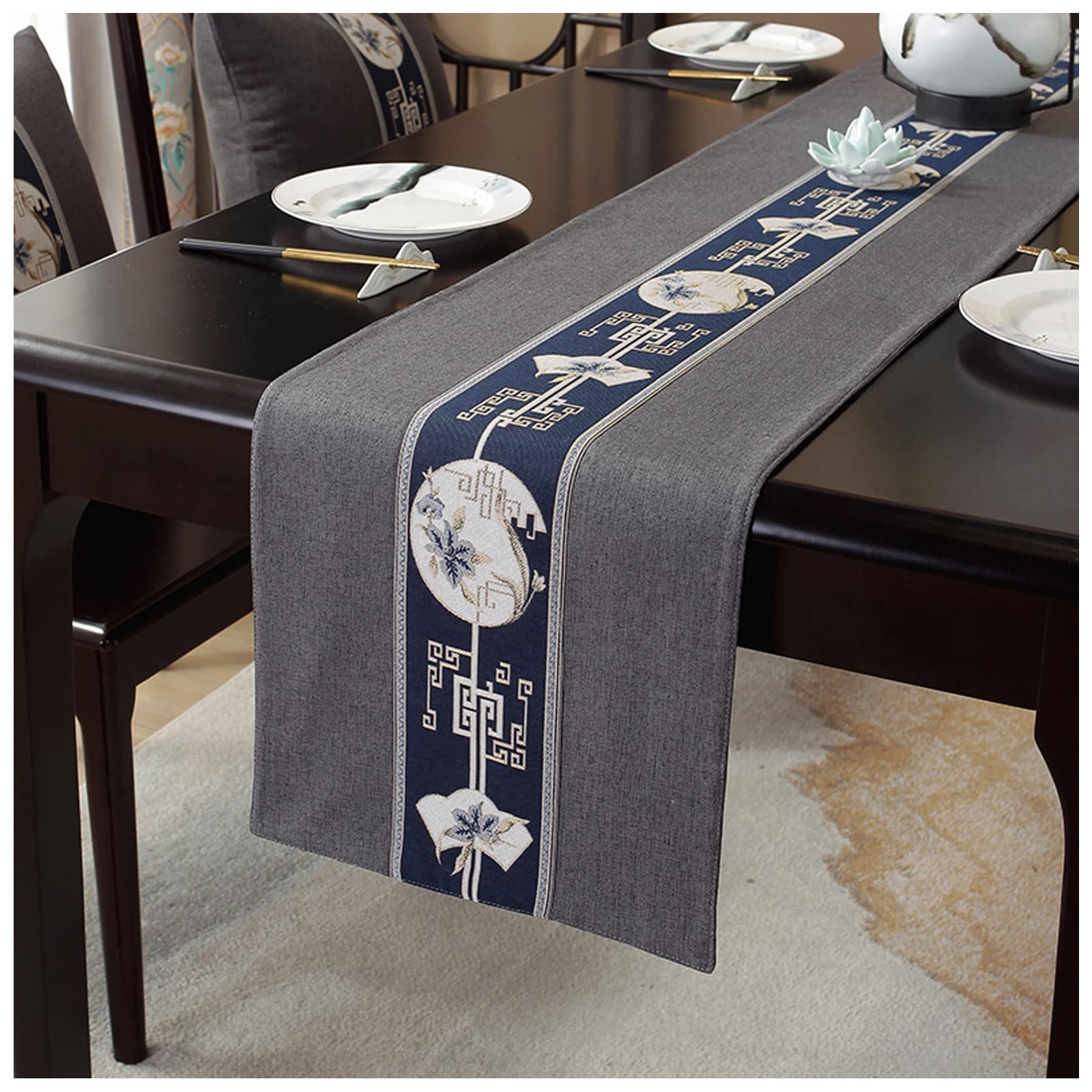 Runner da tavolo, rustico, decorazione per matrimoni e tavolo da pranzo, 33 x 140 cm