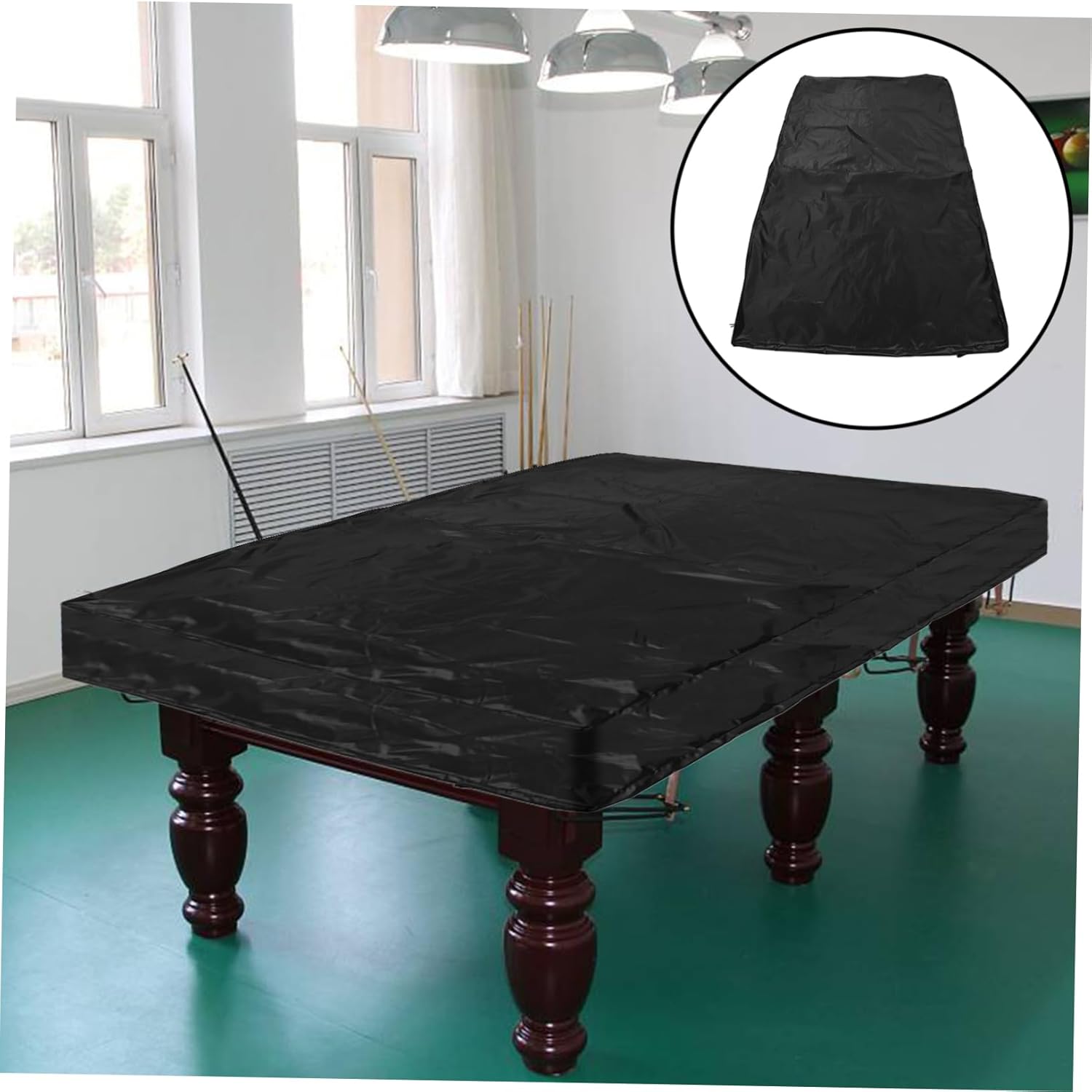 Billiard Table Cover Protective Pool Table Cover Easy to Store Versatile Use Full Coverage