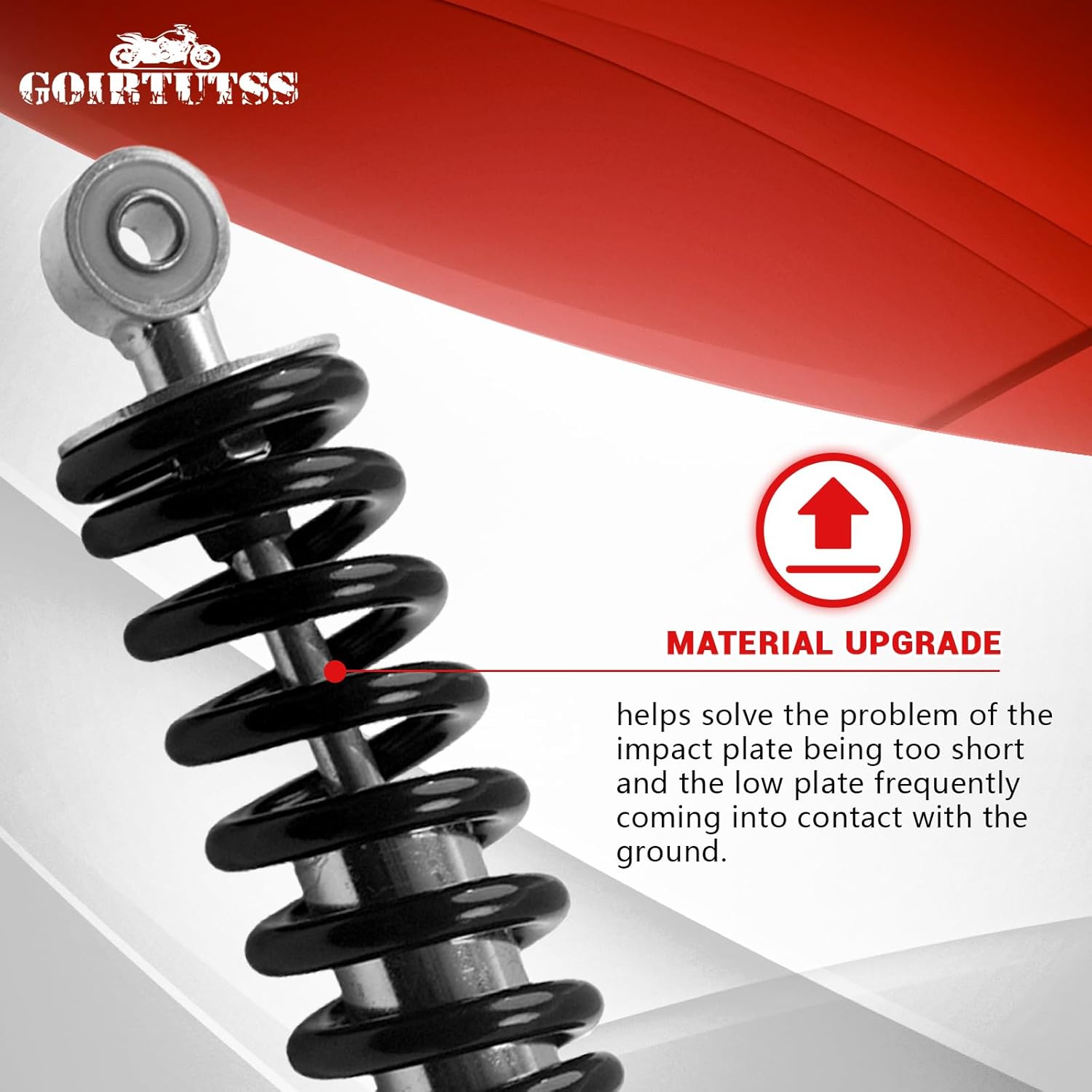 260mm 10.2" Adjustable Rear Shock fit for 4 Wheeler Quad ATV Go kart for 50cc 70cc 90cc 110cc 125cc Baja Motorsports DR70 Tao Tao DB20 Kids Pit Dirt Bike