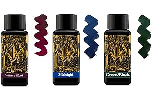 Diamine Fountain Pen Ink 30ml - 3 x Bottles - Writers Blood,...
