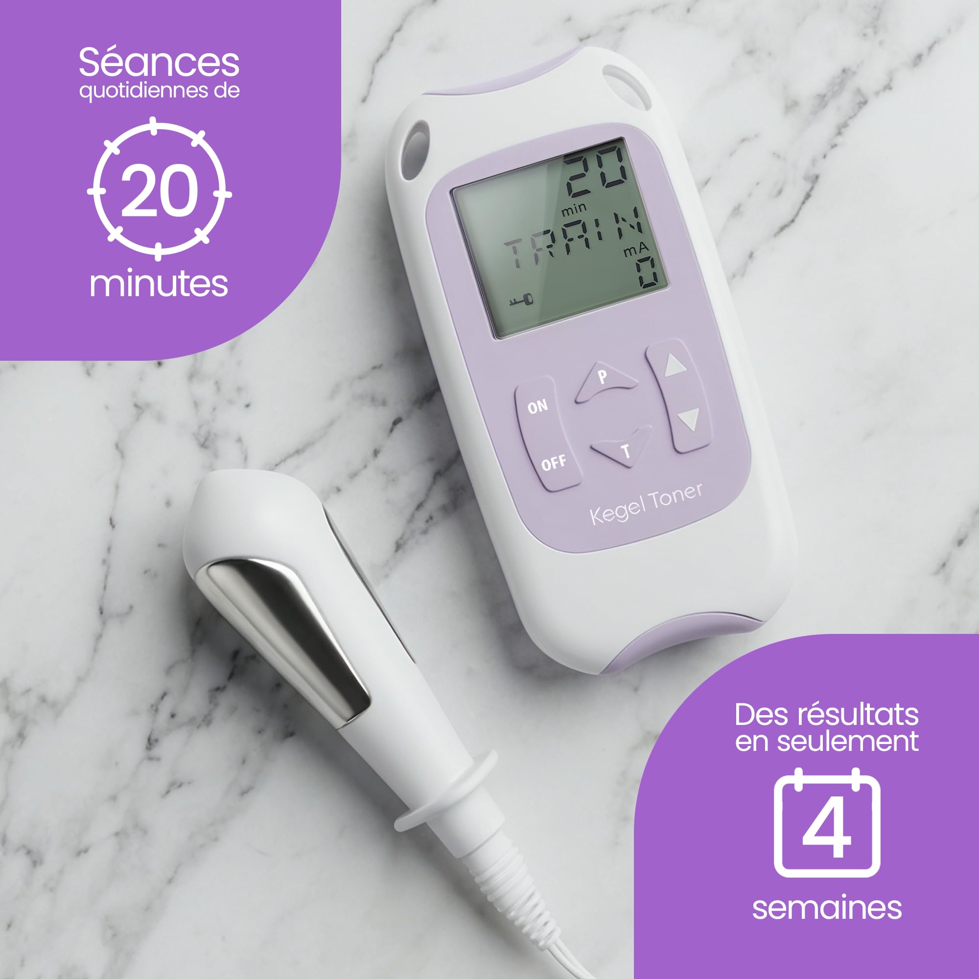 TensCare Electrostimulateur Périnéal Kegel - Dispositif de Tonification du Plancher Pelvien et Réeducation du Périnée. Récupération du contrôle de la Vessie | Électrostimulation périnéale pour renforcer les muscles du plancher pelvien et améliorer le cont