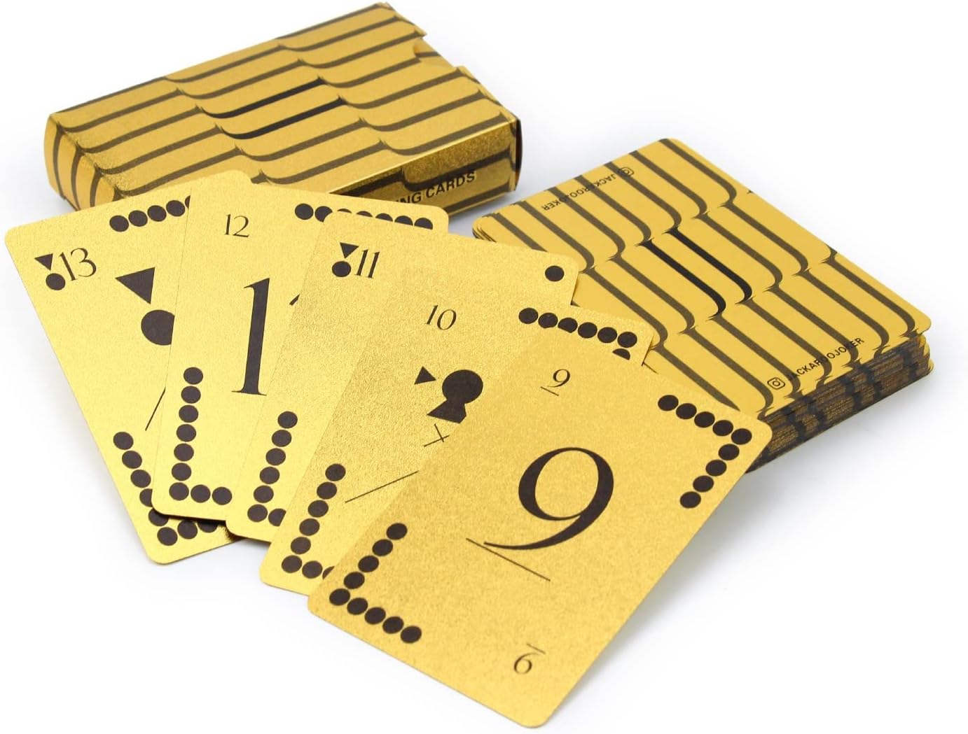 Jackaroo Joker Gold 100% Plastic cards Jakaroo cards limited edition water proof 1 Deck ورق لعب جاكارو عدد واحد لون ذهبي