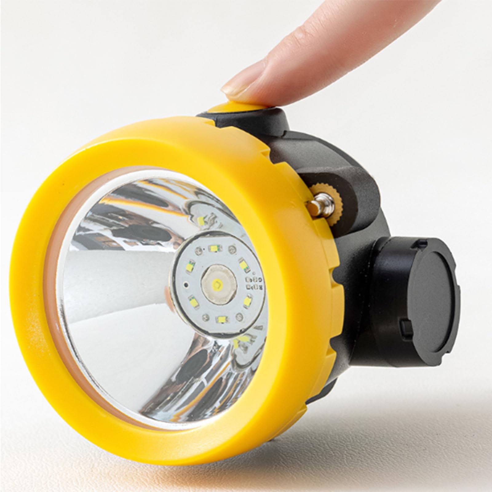 3W Caza led minería Faro, Ultra Brillante Recargable a Prueba de Agua minero luz de Seguridad con Cargador para Senderismo al Aire Libre/Camping/Pesca