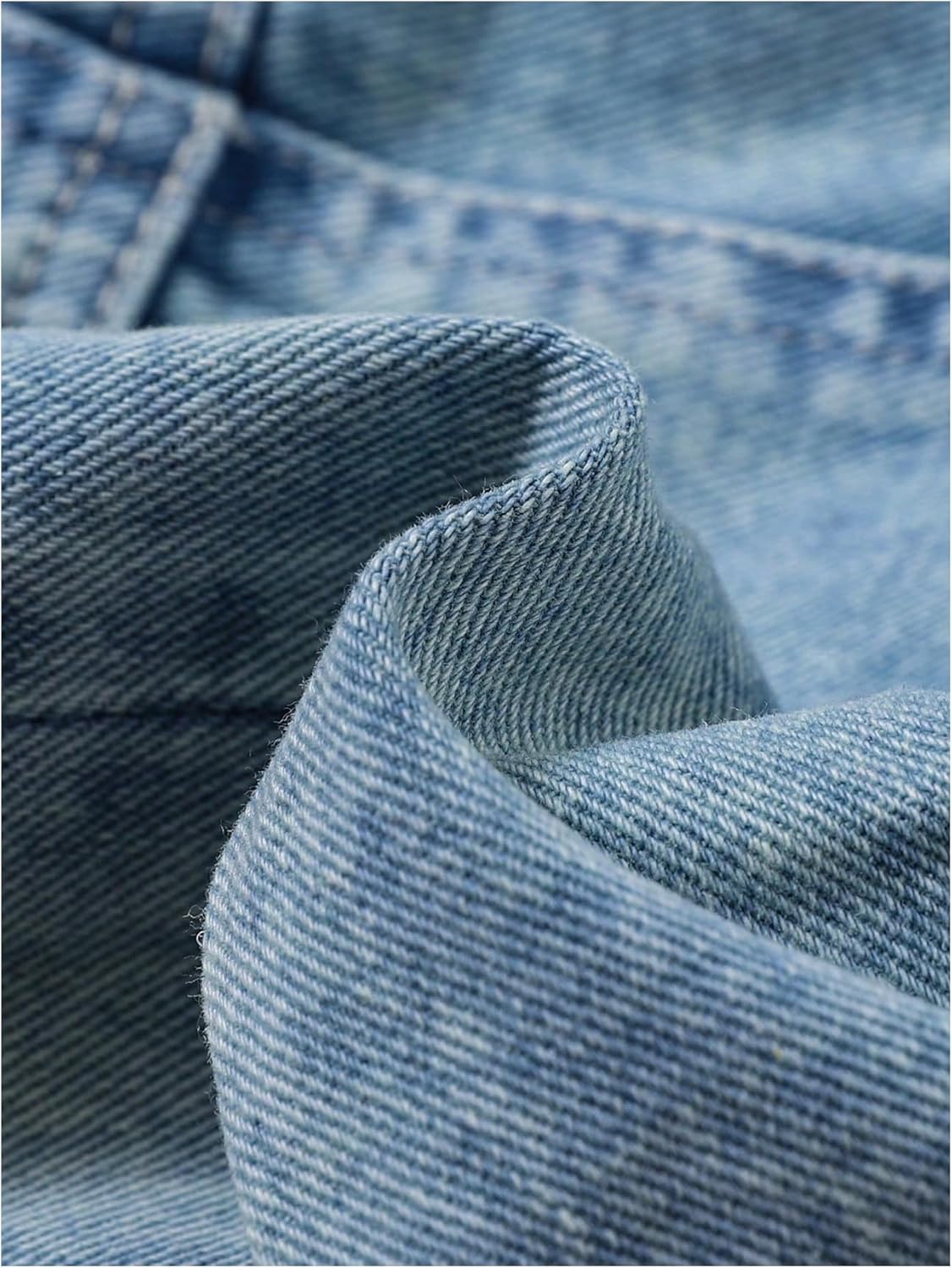 WDIRARA Toddler Girl's Cute Cherry Embroidery Pleated Denim Skirt Elastic Waist Short Jean Skirts - Image 5