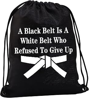 Martial Arts Drawstring Bags Tae Kwon Do Gifts Black Belt Karate Gifts Jiu Jitsu Gifts